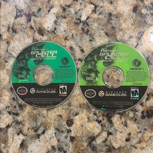Splinter Cell Chaos Theory Discs 1 and 2 Nintendo GameCube Game